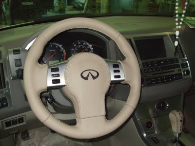 Перетяжка кожей руля и подушки безопасности Airbag автомобиля